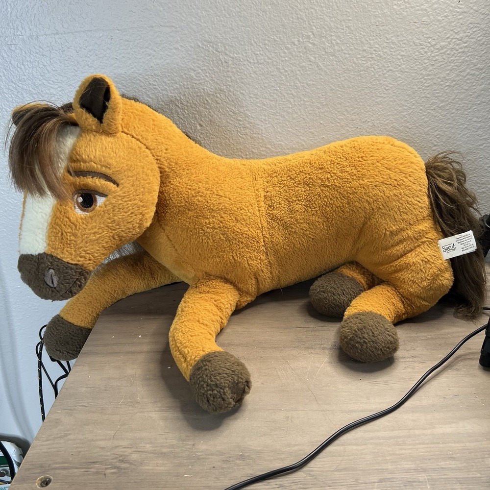 Dreamworks 2019 Spirit Riding Free Brown Horse‎ Plush Stuffed Animal Toy 19"